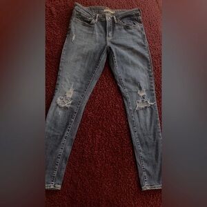 Distressed Dark Wash Jeans